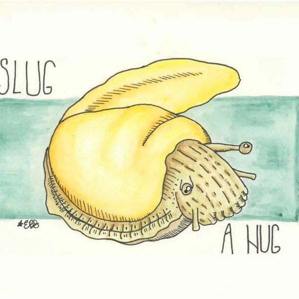 Banana Slug - Postcard