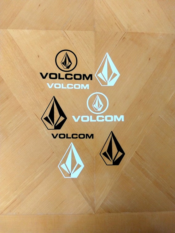 Volcom glanzende stickers 8 pack vinyl geen achtergrond skate