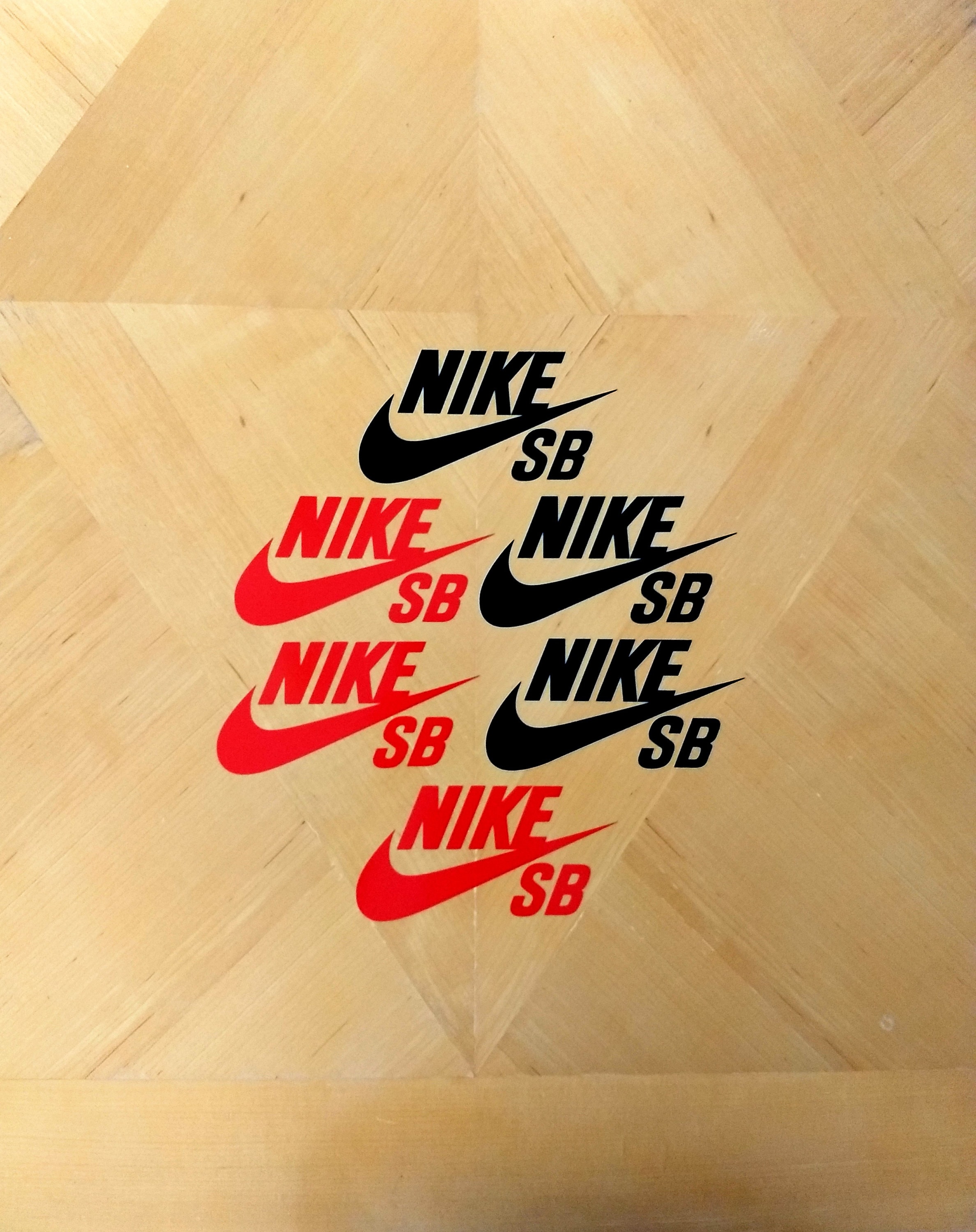 Nike SB Logo 6 6pack Red & Black Vinyl Decals Etsy