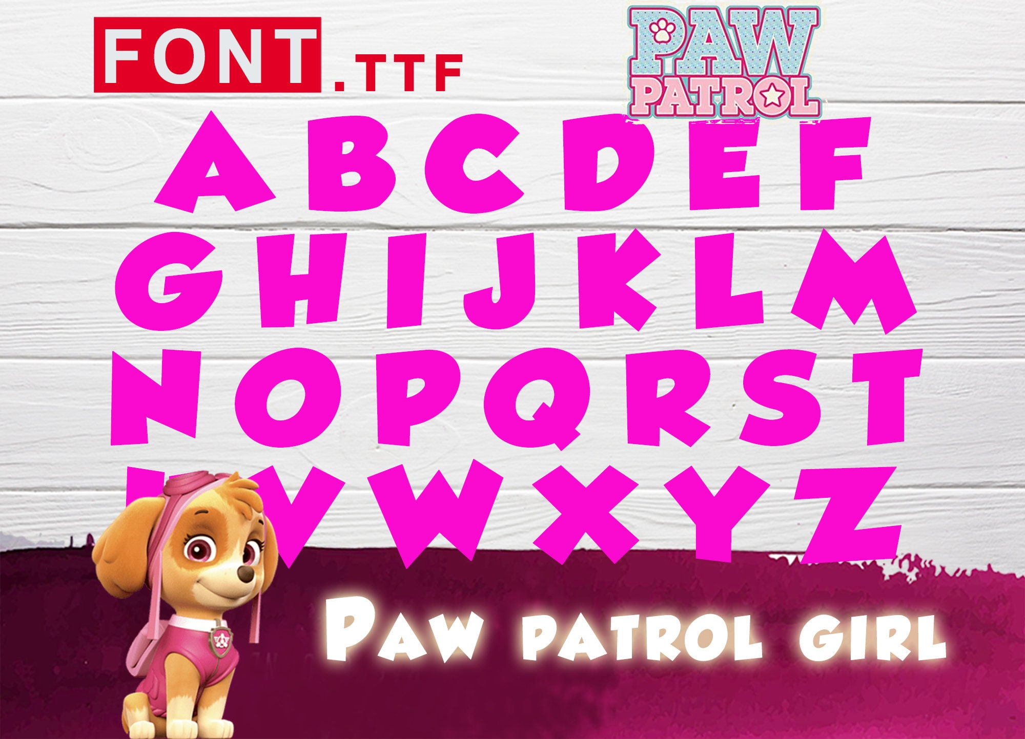 Free Free Paw Patrol Font Svg Free 145 SVG PNG EPS DXF File