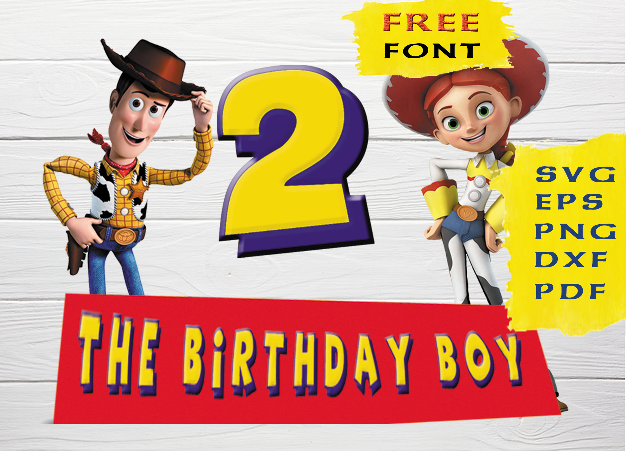 Download Toy Story 2nd Years the Birthday Boy SVG PNG Toy Story ...