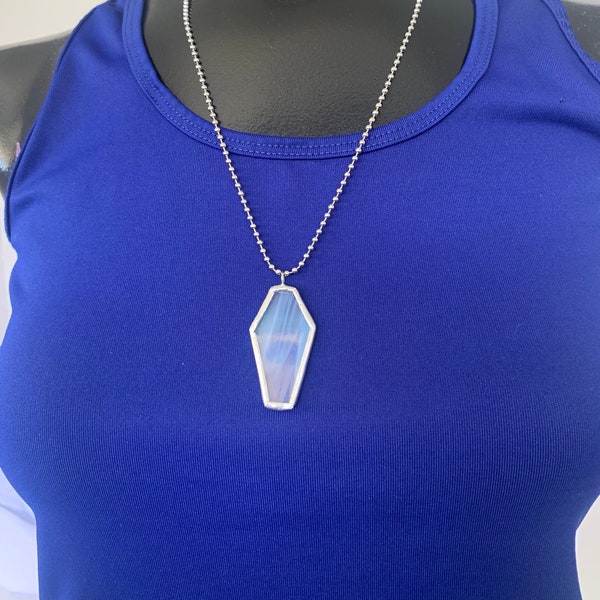 Stain Glass Necklace Etsy