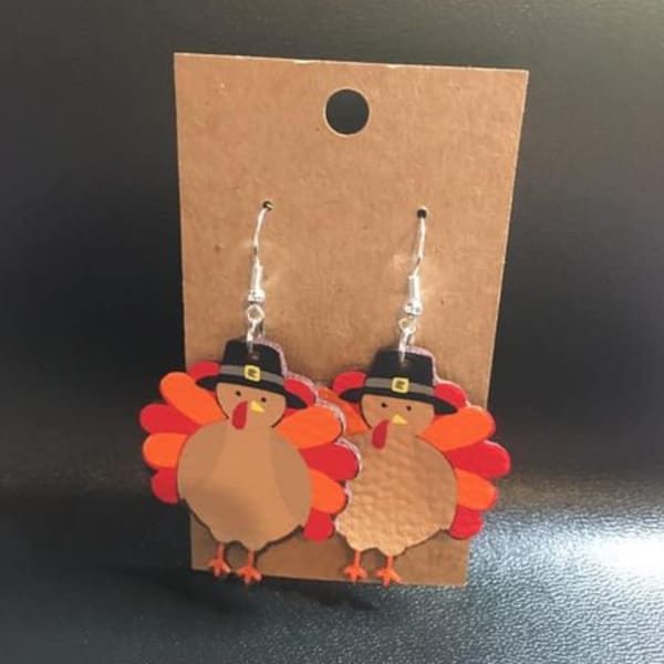 Turkey Thanksgiving Earrings