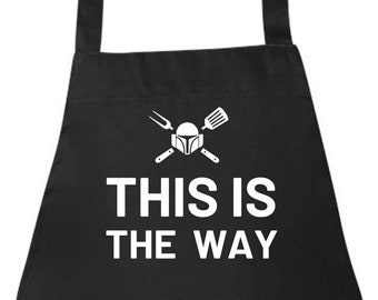 This Is The Way Apron | The Mandalorian Clothing 1 | Star Wars Apron
