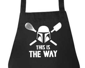 This Is The Way Apron for Baker | The Mandalorian Clothing | Star Wars Apron