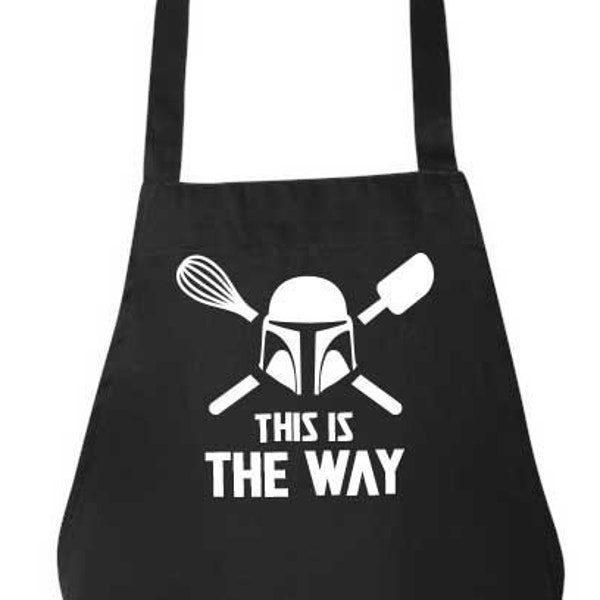 This Is The Way Apron for Baker | The Mandalorian Clothing | Star Wars Apron