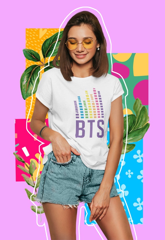 BTS Names Shirt - Jungkook Jimin Jin J-hope RM Suga V - BTS
