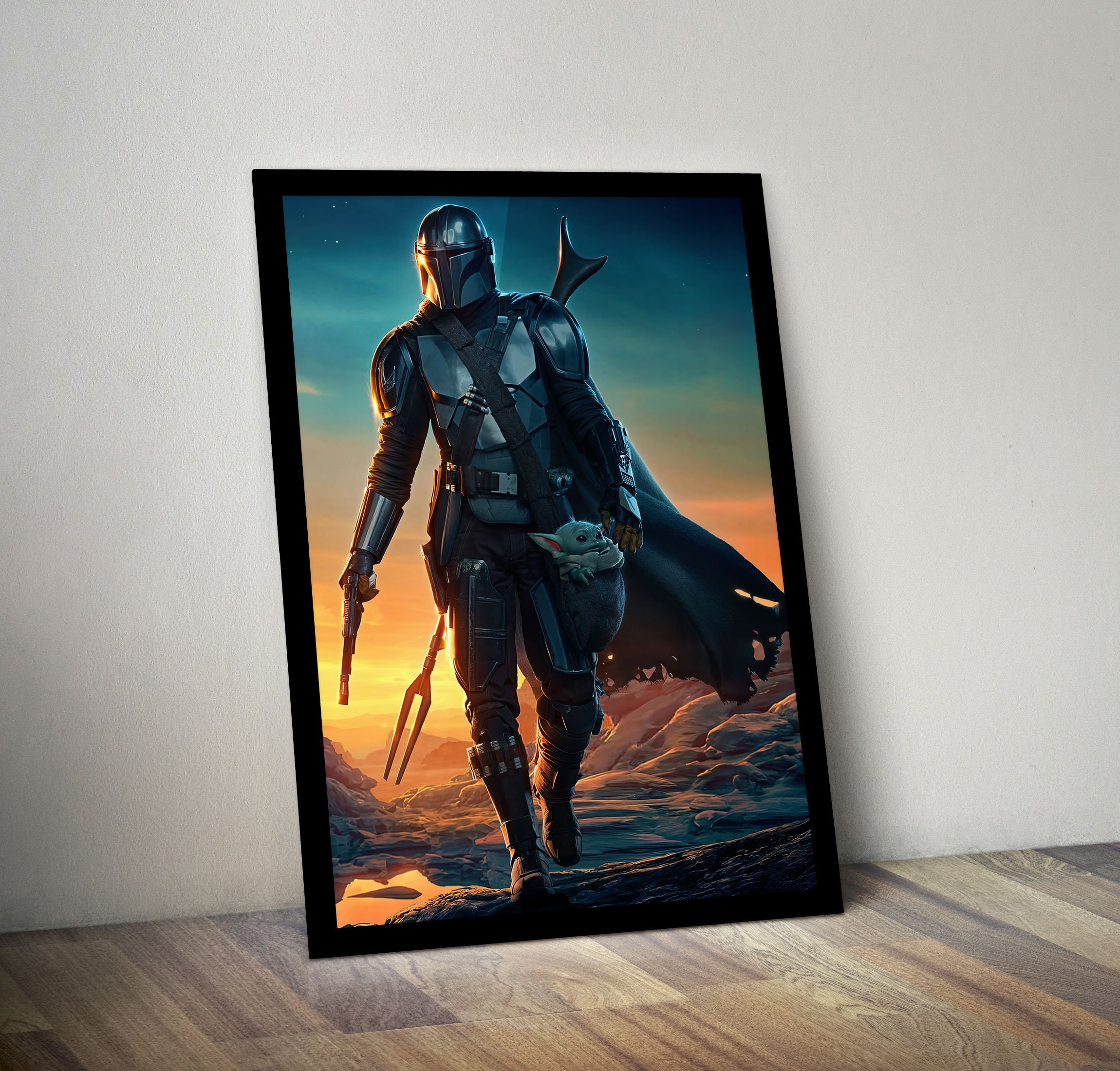 The Mandalorian Poster Wall Art |- Star Wars Decoration | Star