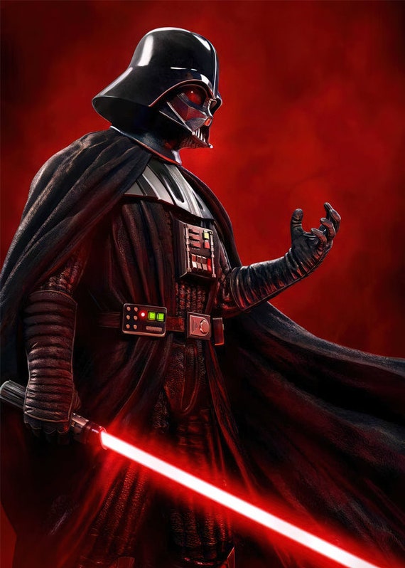 Darth Vader Poster Wall Art | Star Wars Decoration | Star Wars