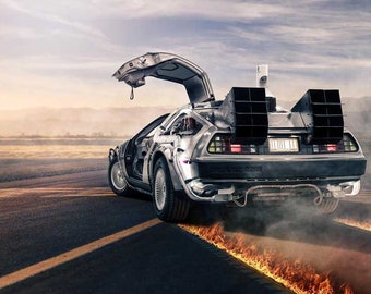 Back to The Future Poster Wall Art | Back to The Future Decoration | Back to The Future Fan Gift | Garage Decoration