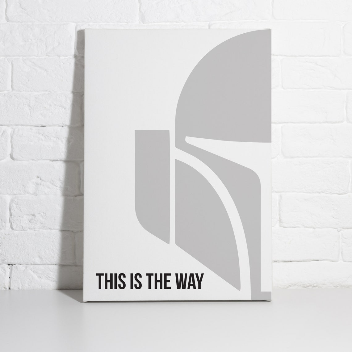 This is the Way Poster the Mandalorian Wall Art Star Wars - Etsy