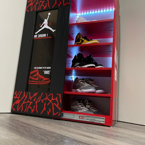 Jordan Sneaker Locker Table Set Etsy
