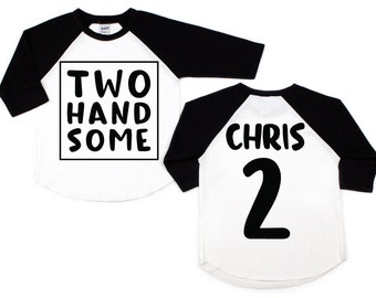 Two handsome birthday shirt, two handsome shirt, 2nd birthday shirt, kids birthday shirt, birthday shirt, boys handsome shirt