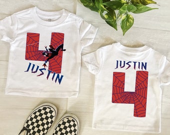 Marvel Miles Morales shirt boy, Spiderman Birthday Shirt boy, Spiderman Shirt, Marvel Birthday Party Shirt, Boys Bday Shirt,