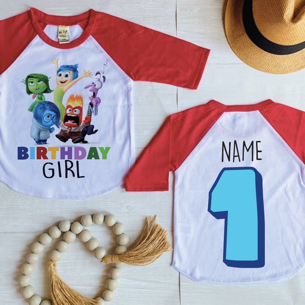 Inside Out Birthday Shirt, Inside Out Birthday Girl, Disney Birthday Shirt, Disney bday girl shirt, Inside Out Birthday, Girl Birthday Shirt