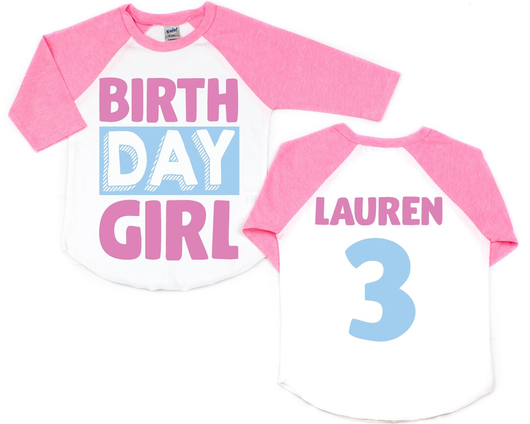 Pink Birthday Shirt Pink Birthday Girl Pink Birthday Theme Etsy