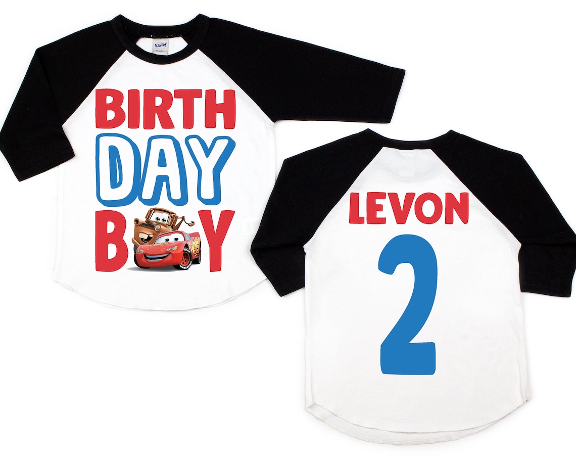 Cars Birthday Shirt Disney Shirt Cars Shirt 2nd Birthday  Etsy
