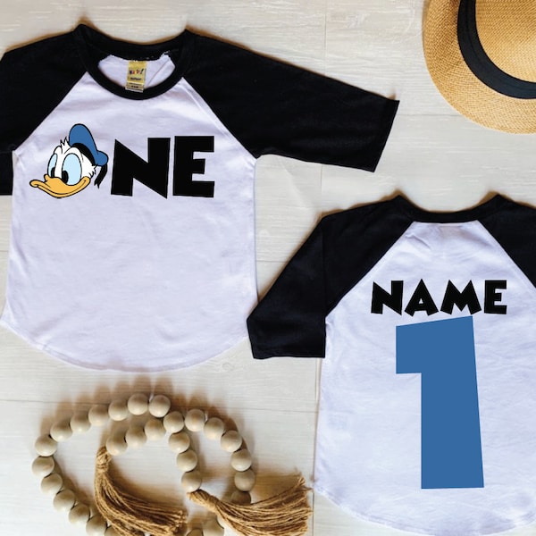 Donald Duck Birthday Shirt, Donald Duck Shirt, Donald Duck Birthday, Donald Duck 1st Birthday Shirt, Donald Duck 2nd Birthday Shirt, Mickey