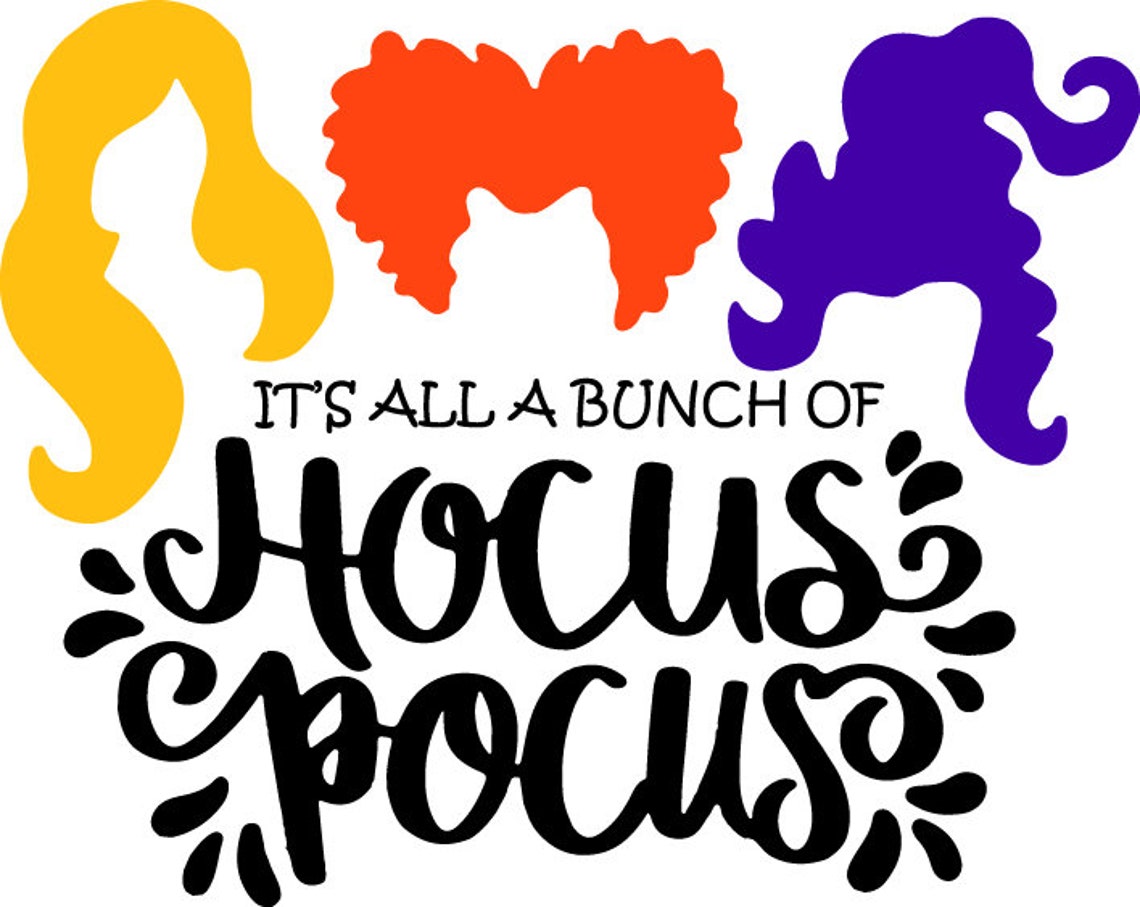Hocus Pocus SVG Sanderson Sisters SVG Witches Hair Cute Etsy