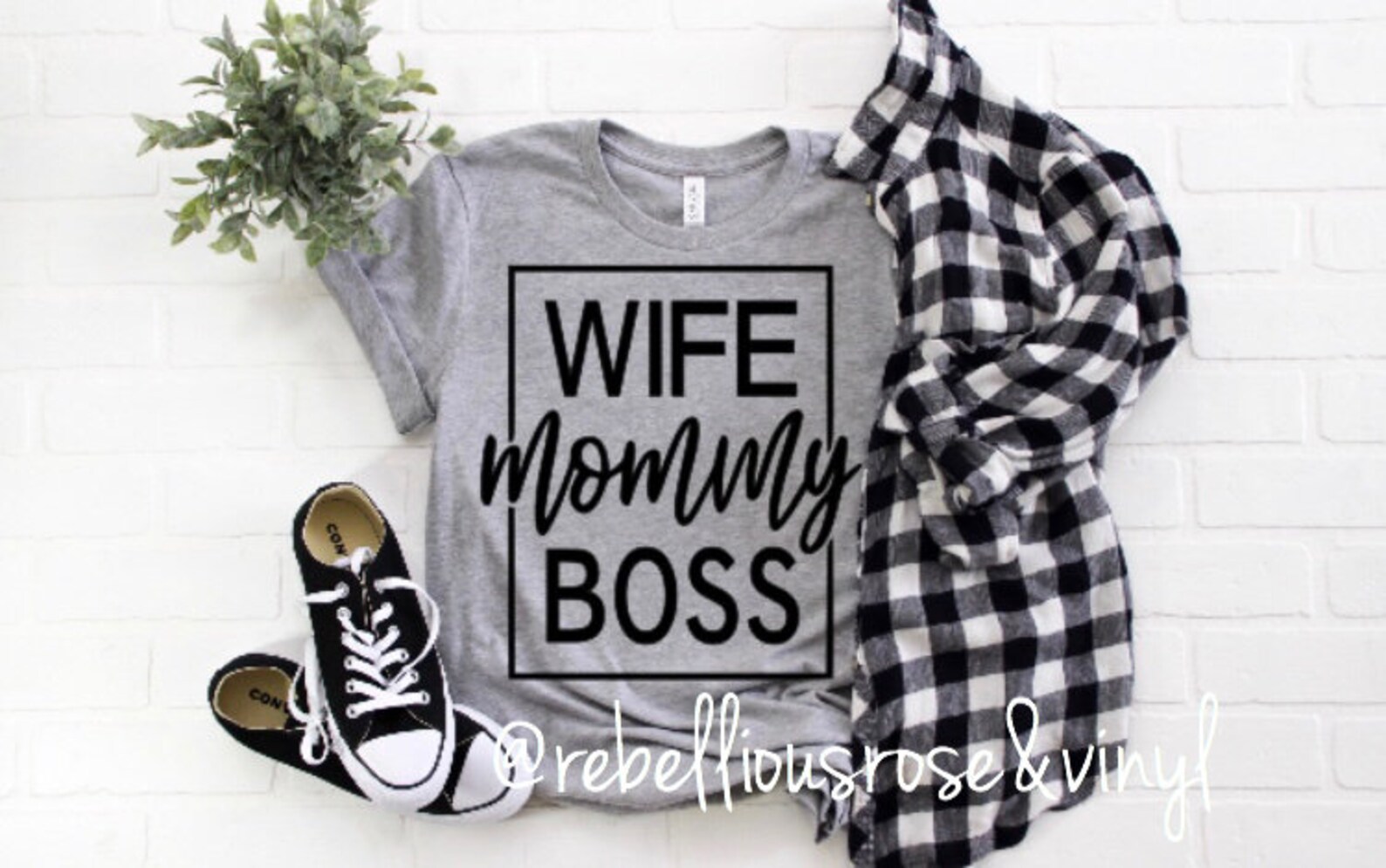 Wife Mommy Boss Mommy Shirt Vinyl Etsy