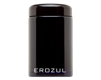 Erozul 250ml Screw Top Wide Mouth Odor Smell Proof Air Tight Glass UV Jar