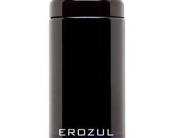 Erozul 500ml Screw Top Wide Mouth Odor Smell Proof Air Tight Glass UV Jar