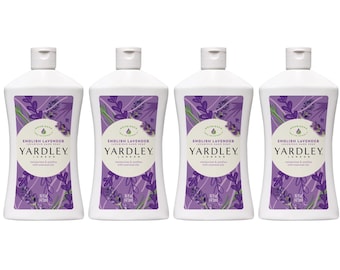 Hand Curated Yardley London English Lavender Liquid Hand Soap 16 oz Bottles, 4 Pack – Moisturizing Hand Wash with Soothing Lavender Scent