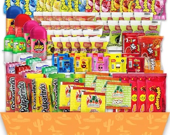 Hand Curated Mexican Candy Variety Gift Box Bulk Pack 100 pc Individually Wrapped Dulces Mexicanos Assortment Perfect for Pinatas & Parties