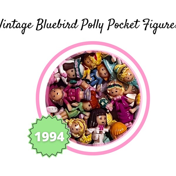 Vintage 1994 Bluebird Polly Pocket Figures