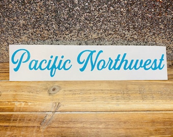 Pacific Northwest Decal Vinyl Die Cut Car Window Sticker Northwest Love PNW Washington Local