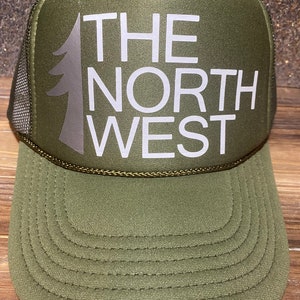 The North West Trucker Hat / Northwest / Pacific Northwest  / PNW / Military Green / Olive Drab Washington Oregon