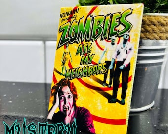 MAGNET Zombies Ate My Neighbors Rectangle Fridge Magnet 2.5" x 3.5" Nostalgic Novelty Video Game Magnet Gamer Gift Vintage Gaming Decor