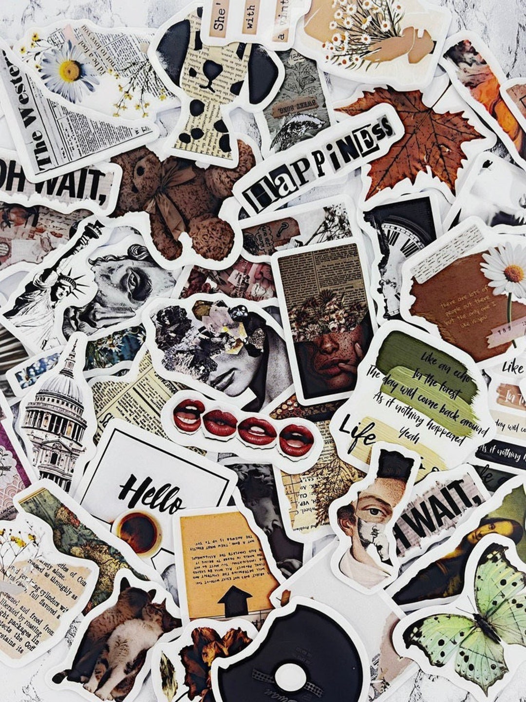 Sticker Tumblr Set 50 Pcs Tumblr Stickers Aesthetic Cute Sticker Pack Laptop Sticker Pack ...