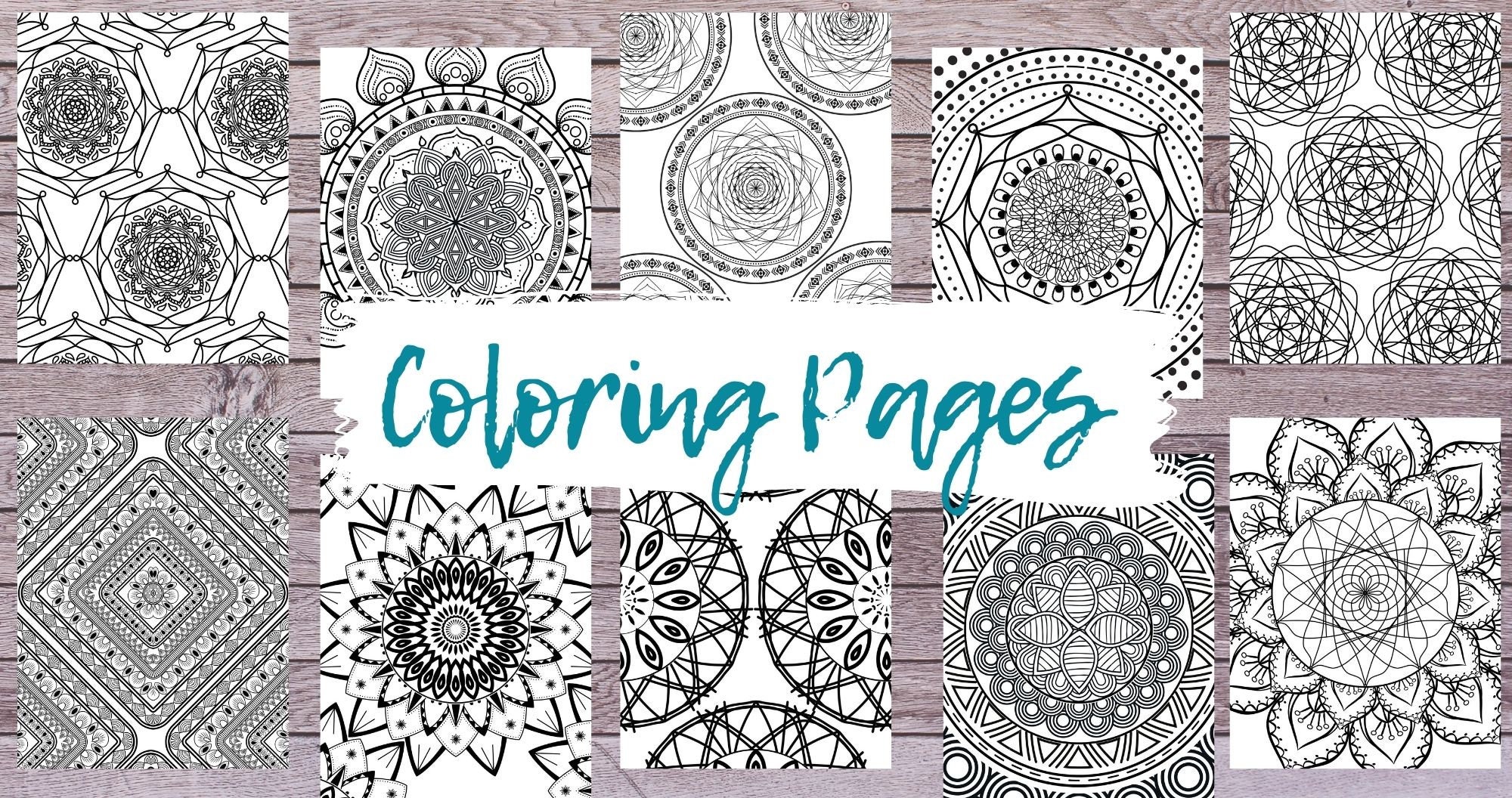 Printable Mandala Coloring Pages Adult Coloring Sheets Coloring Book ...