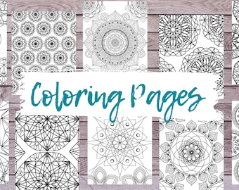 Printable Mandala Coloring Pages |  Adult Coloring Sheets | Coloring Book for Adults