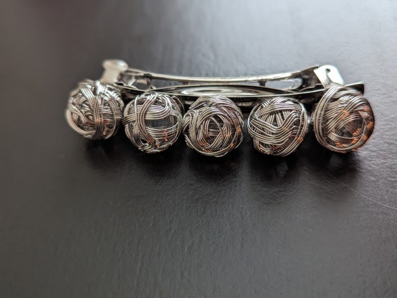 Silver Ball Hair Acce Korean Silver Ball Elastic Hair Ties Ponytail Hair Rope for  main image 4