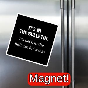 Magnet for Church Secretary Christmas Gift for Church Office Administrator Gift for Pastor Gift for Clergy Magnet for Church Office Staff