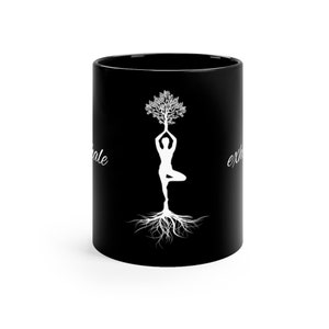 Inhale Exhale Yoga Mug 11oz Black Mug Gift for Minister