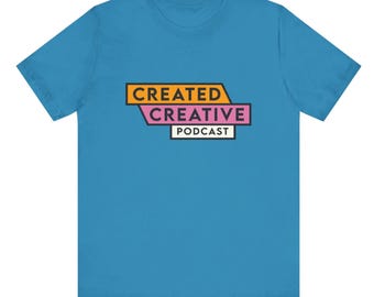 Camiseta de podcast de Created Creative para camiseta de podcast de Created Creative para camiseta de podcast superior para camiseta de manga corta unisex de podcast de creatividad