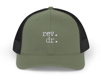 Reverend Doctor Hat Doctor of Ministry Cap for Pastor Rev Dr Hat for Chaplain hat for pastor hat for clergy Snapback Trucker Cap for Pastor