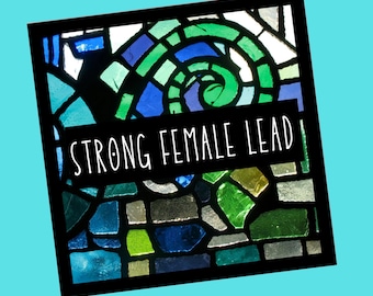 Strong Female Lead Square Vinyl Stickers Gift for Pastor Appreciation Gift for Clergy Gift for Deacon Gift for Minister Gift for Priest