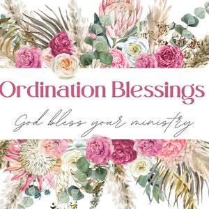 Printable Ordination Card