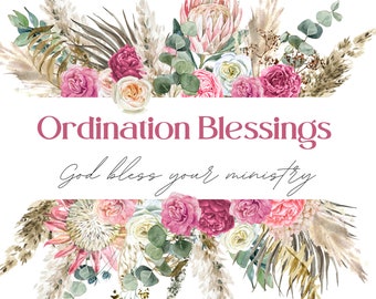 Printable Ordination Card
