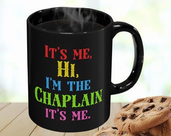 Chaplain Cup Chaplain Mug Chaplain Gift for Chaplain 11oz Black Mug for Chaplain Christmas Gift for Chaplain Appreciation Christian Clergy