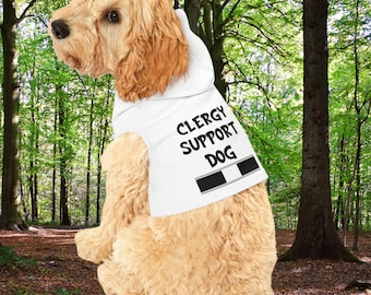Clergy Support Dog Hoodie Minister Pet Minister Dog Vicar Pet Gift Clergy Pet gift Priest Dog Pastor Dog Gift Deacon Dog Hoodie Priest Pet