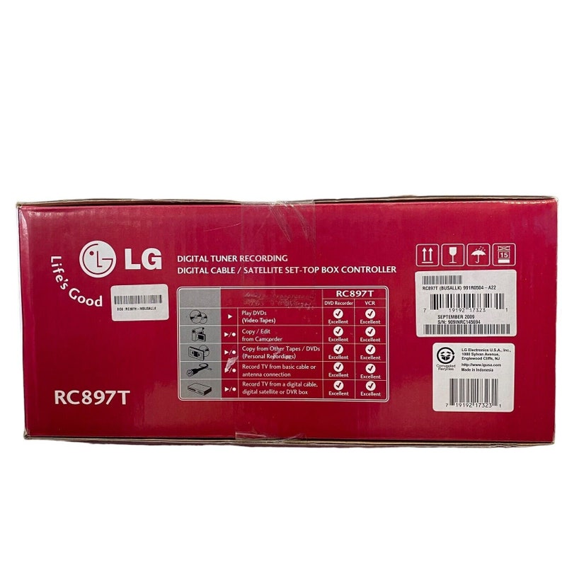 Lg RC897T DVD VCR Combo Player Vhs to Dvd Recording Hdmi 1080p Upscaling Sealed Etsy Australia