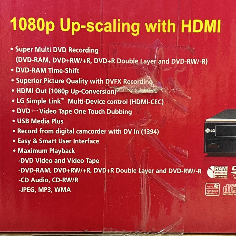 Lg RC897T DVD VCR Combo Player Vhs to Dvd Recording Hdmi 1080p Etsy UK