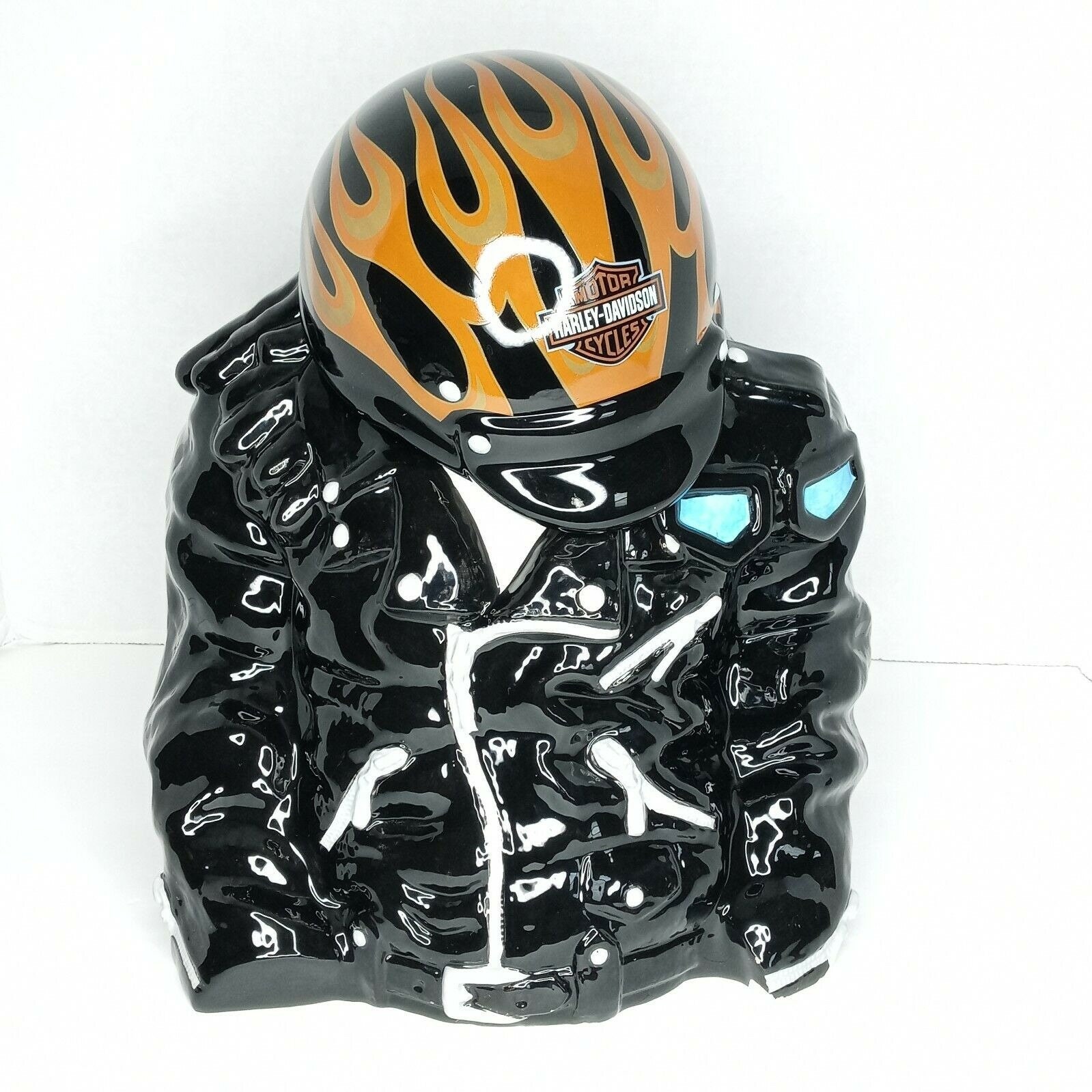 Harley Davidson Cookie Jar 1998 on Fire Premier Edition Etsy