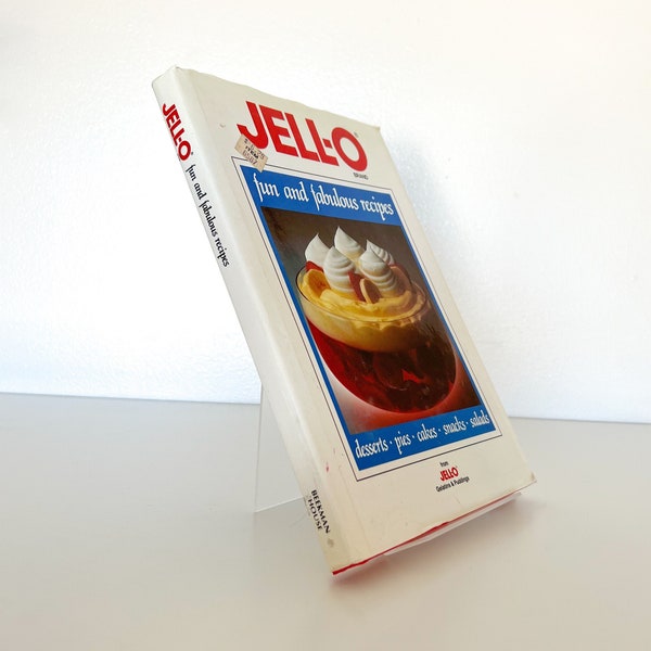 Jell-O, Fun and Fabulous Recipes, 1988, Hardback with Dust Jacket