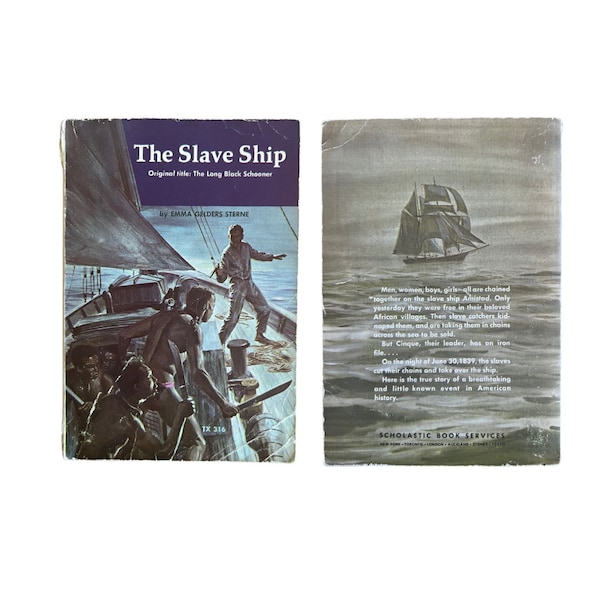 1973 Scholastic Books The Slave Ship by Emma Gelders Sterne, Free US Shipping